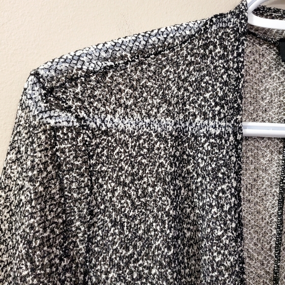 Ronen Chen - Open Front Mesh Cardigan - Picture 3 of 6